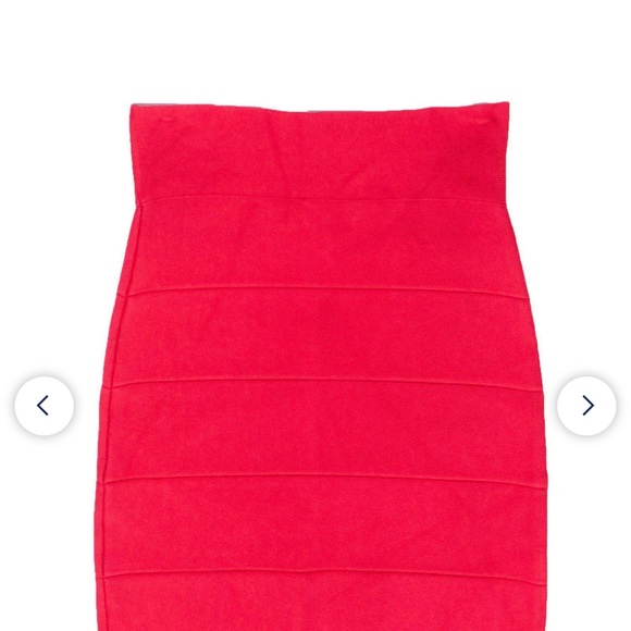 BCBG Max Azria - Red Bandage-Style Skirt Sz S - Picture 3 of 3